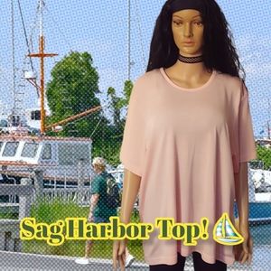 Sears Sag Harbor Pink Shell Top - Size 2X. 💕👕